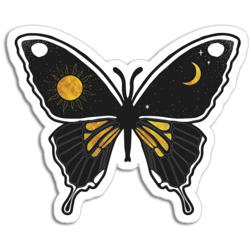 🦋 Стикер «Butterfly ਤਿਤਲੀ» для Telegram