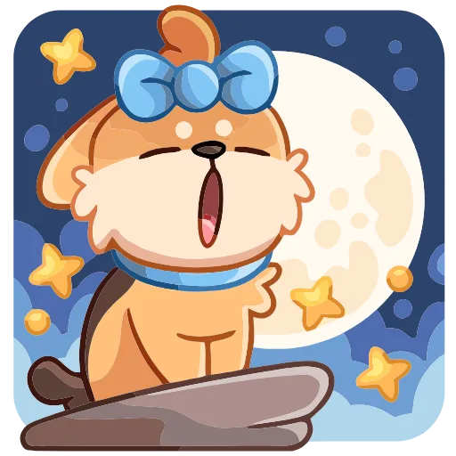 🌓 Эмодзи «Кнопа» для Telegram