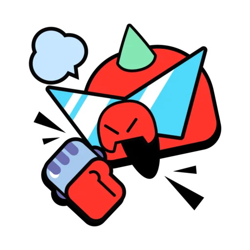 😡 Стикер «Buzz Pins» для Telegram