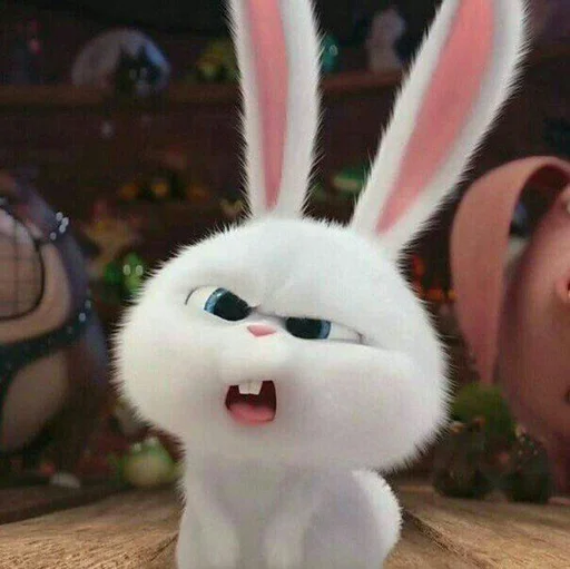🐰 Стикер «snowball rabbit» для Telegram