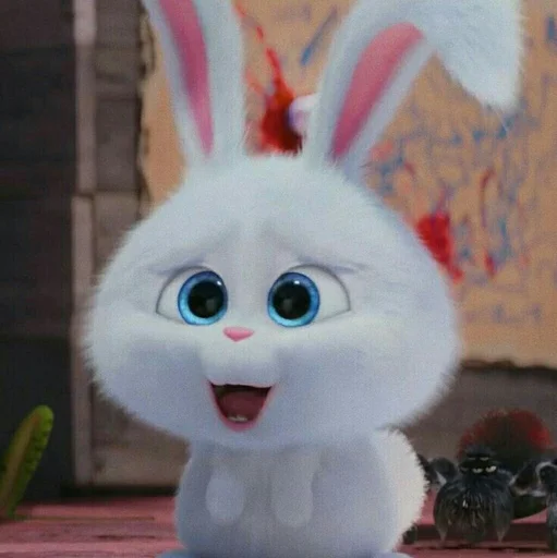Стикерпак snowball rabbit для Telegram
