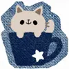 😊 Эмодзи «Cute Jeans #cute #color #blue» для Telegram