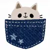 😊 Эмодзи «Cute Jeans #cute #color #blue» для Telegram