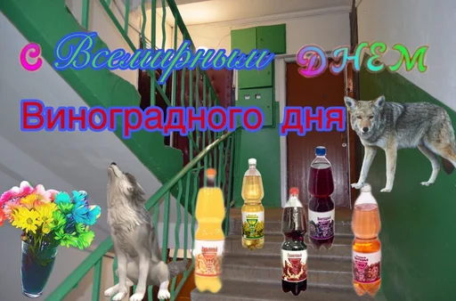 🍇 Стикер «С днем 2 ...» для Telegram