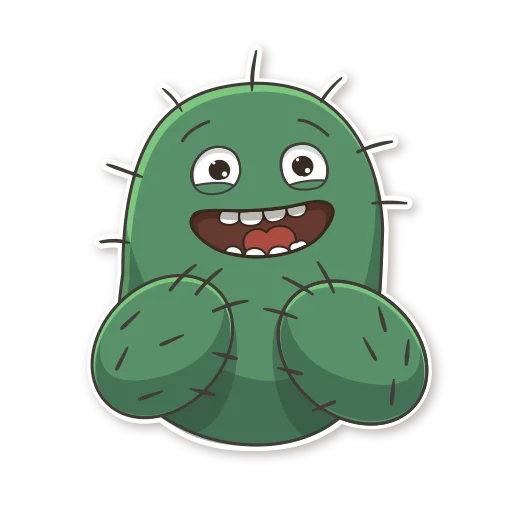 😃 Стикер «Cactus Cozy» для Telegram