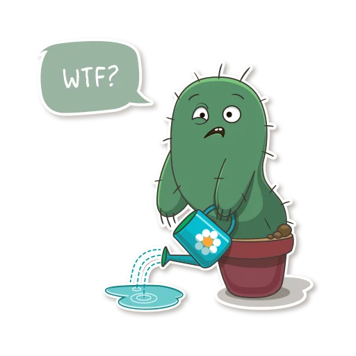 😱 Стикер «Cactus Cozy» для Telegram