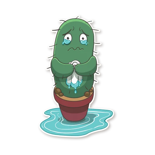 😢 Стикер «Cactus Cozy» для Telegram
