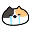 😭 Эмодзи «calico cat» для Telegram