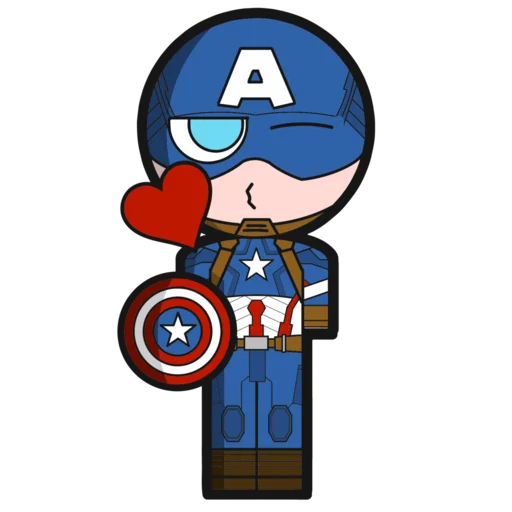 😘 Стикер «CAPITAN AMERICA» для Telegram