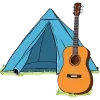 🤩 Эмодзи «Camping» для Telegram