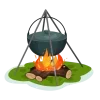 🤩 Эмодзи «Camping» для Telegram