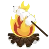 🤩 Эмодзи «Camping» для Telegram