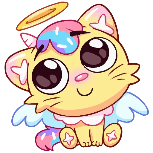 😇 Эмодзи «Кэнди Кэт» для Telegram