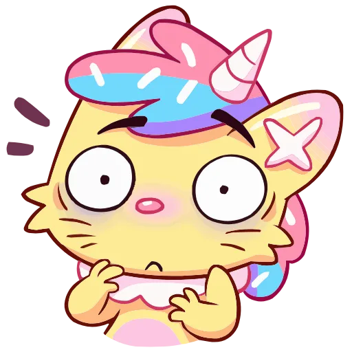 😨 Эмодзи «Кэнди Кэт» для Telegram