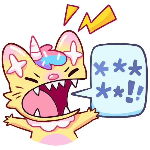 🤬 Эмодзи «Кэнди Кэт» для Telegram