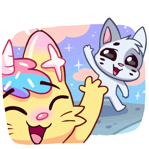 👋 Эмодзи «Кэнди Кэт» для Telegram