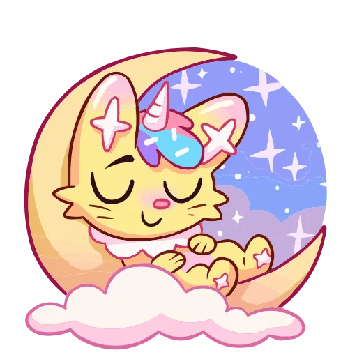 😴 Эмодзи «Кэнди Кэт» для Telegram