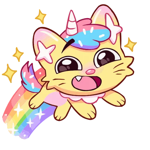 🌈 Эмодзи «Кэнди Кэт» для Telegram