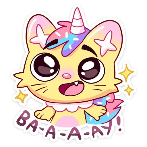 Стикерпак Кэнди Кэт для Telegram