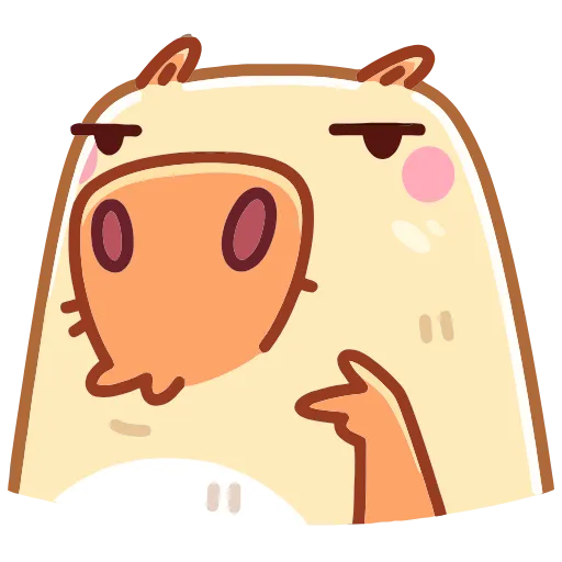 😐 Эмодзи «Нежная Пиби» для Telegram