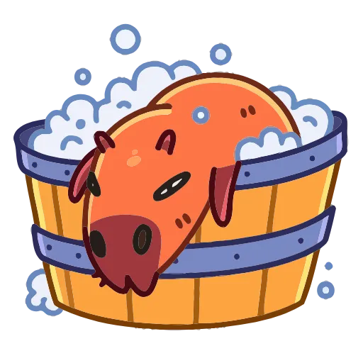 🛀 Эмодзи «Нежная Пиби» для Telegram