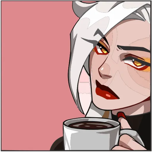☕️ Эмодзи «Набор эмоджи с Каприсой из ВК в качестве» для Telegram