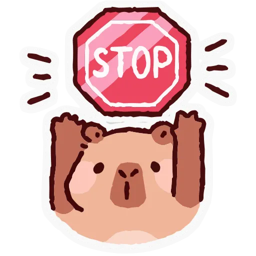 🛑 Эмодзи «Капипарочка» для Telegram