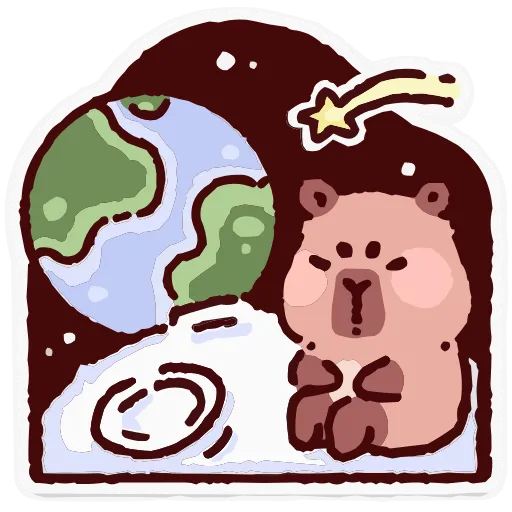 😠 Эмодзи «Капипарочка» для Telegram