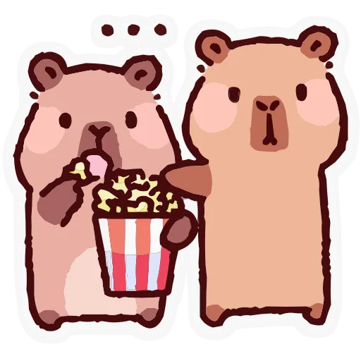 🍿 Эмодзи «Капипарочка» для Telegram