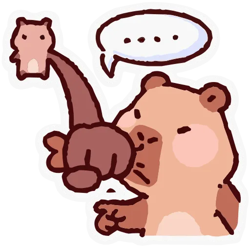 🤫 Эмодзи «Капипарочка» для Telegram