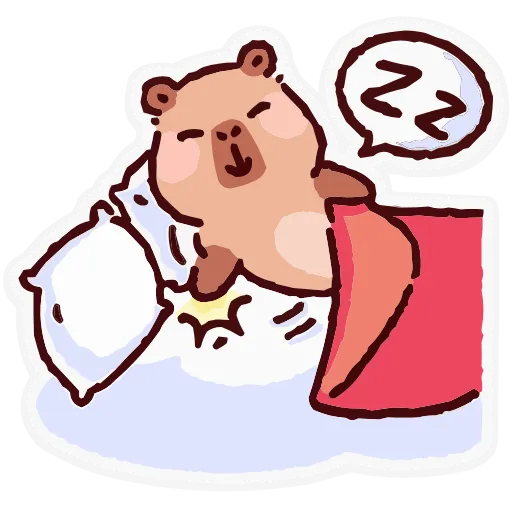 😴 Эмодзи «Капипарочка» для Telegram