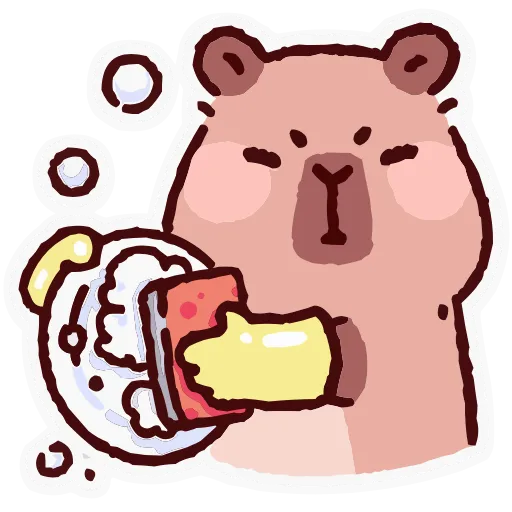 🧽 Эмодзи «Капипарочка» для Telegram