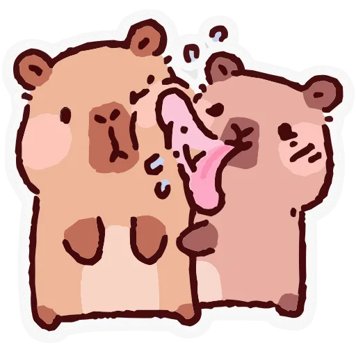 👅 Эмодзи «Капипарочка» для Telegram