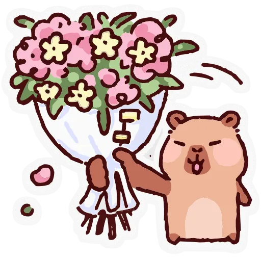 💐 Эмодзи «Капипарочка» для Telegram