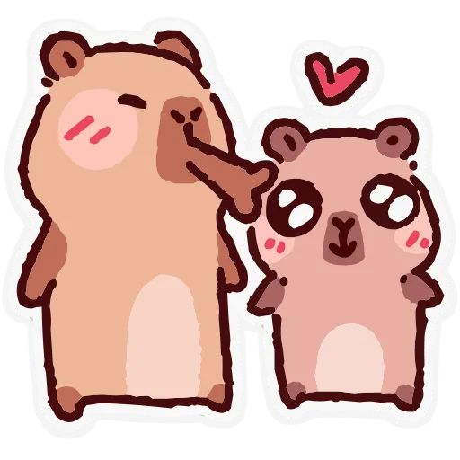 😘 Эмодзи «Капипарочка» для Telegram