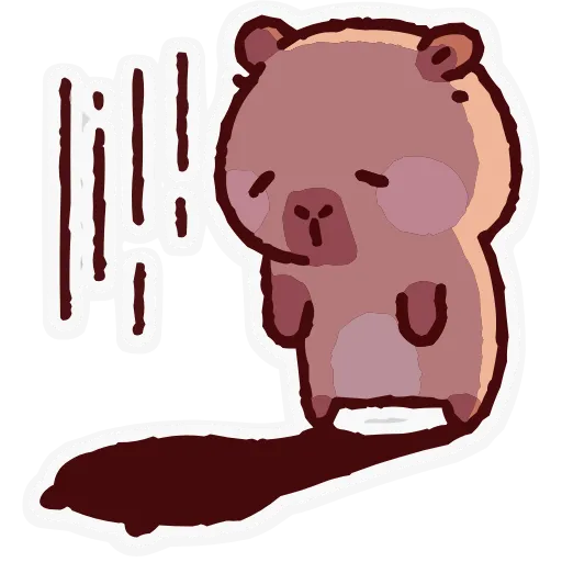 😔 Эмодзи «Капипарочка» для Telegram