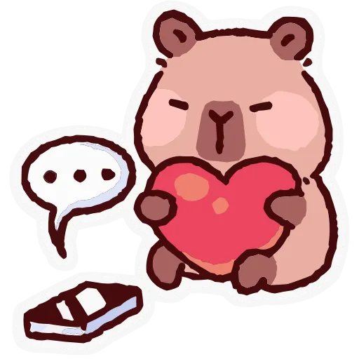 🥰 Эмодзи «Капипарочка» для Telegram