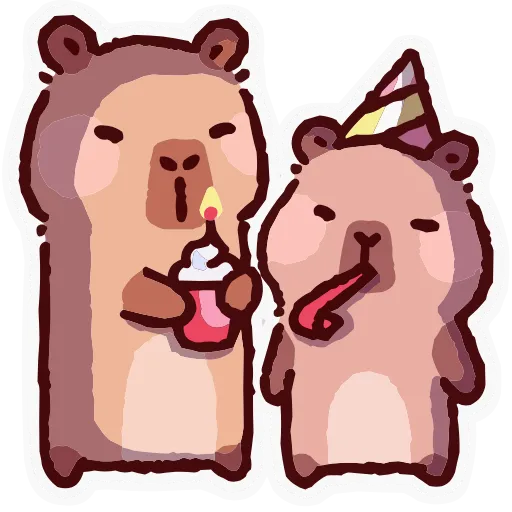 🥳 Эмодзи «Капипарочка» для Telegram