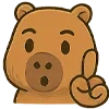 ☝️ Эмодзи «🥰 Набор эмоджи с капибарой» для Telegram