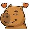 🥰 Эмодзи «🥰 Набор эмоджи с капибарой» для Telegram