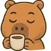 ☕️ Эмодзи «🥰 Набор эмоджи с капибарой» для Telegram
