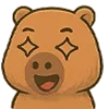 🤩 Эмодзи «🥰 Набор эмоджи с капибарой» для Telegram
