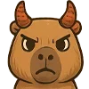 👿 Эмодзи «🥰 Набор эмоджи с капибарой» для Telegram