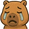 😭 Эмодзи «🥰 Набор эмоджи с капибарой» для Telegram