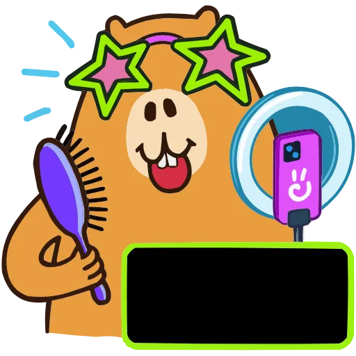 🤩 Эмодзи «Капибара-клипер» для Telegram