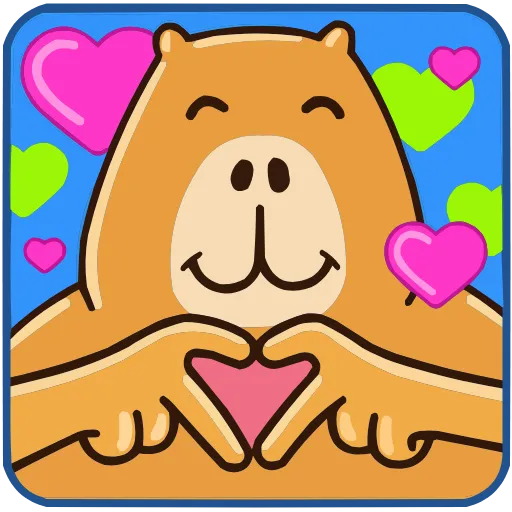 🫶 Эмодзи «Капибара-клипер» для Telegram