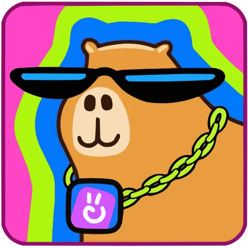 😎 Эмодзи «Капибара-клипер» для Telegram