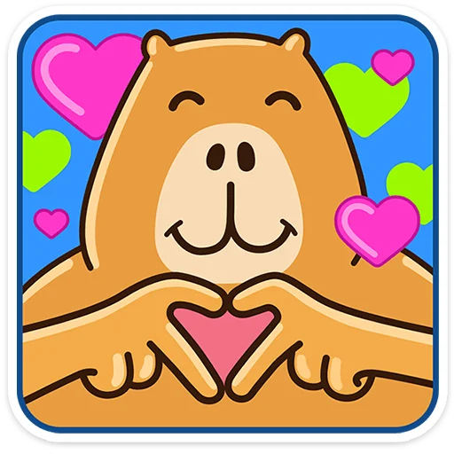 ⭐ Стикер «Капибара-клипер» для Telegram