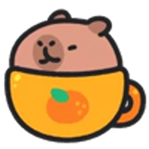 🍊 Эмодзи «Капибара» для Telegram