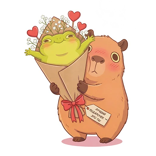 Стикерпак Capybara Comics для Telegram — скачать
